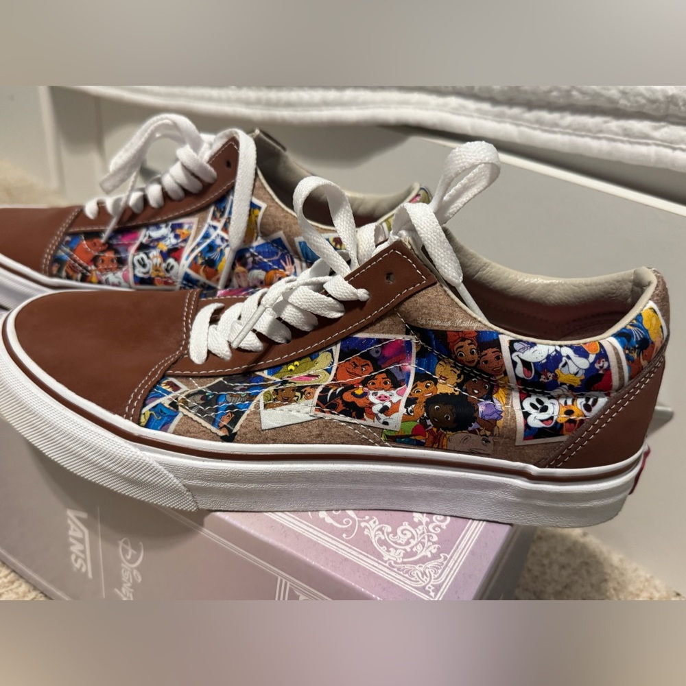 Brand New Disney 100 Scrapbook Vans Shoes